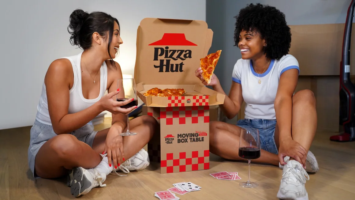 Pizza Hut Unveils New Pizza Box That Folds Into a Miniature Table