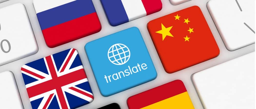 Translate - converting text or speech