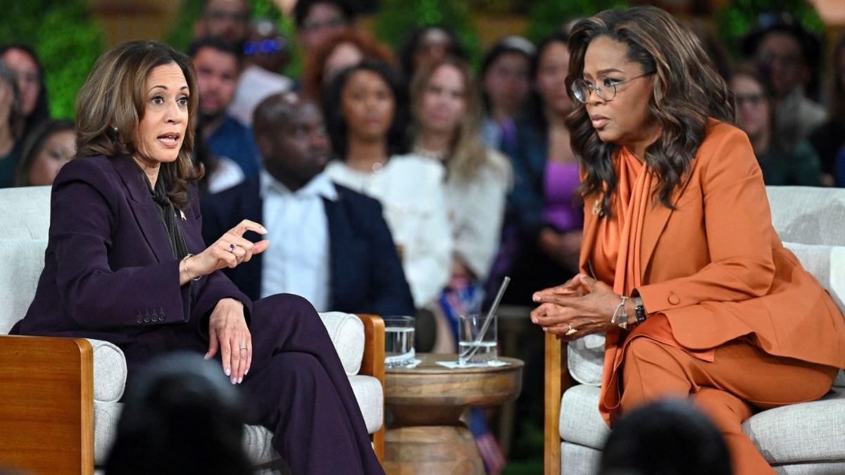 Kamala Harris joins Oprah Winfrey for star-studded election event