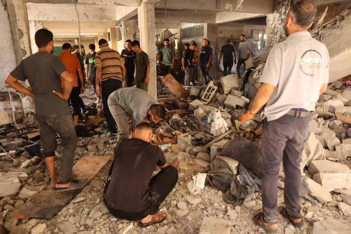 Seven killed in Israeli airstrike on Gaza school sheltering displaced civilians