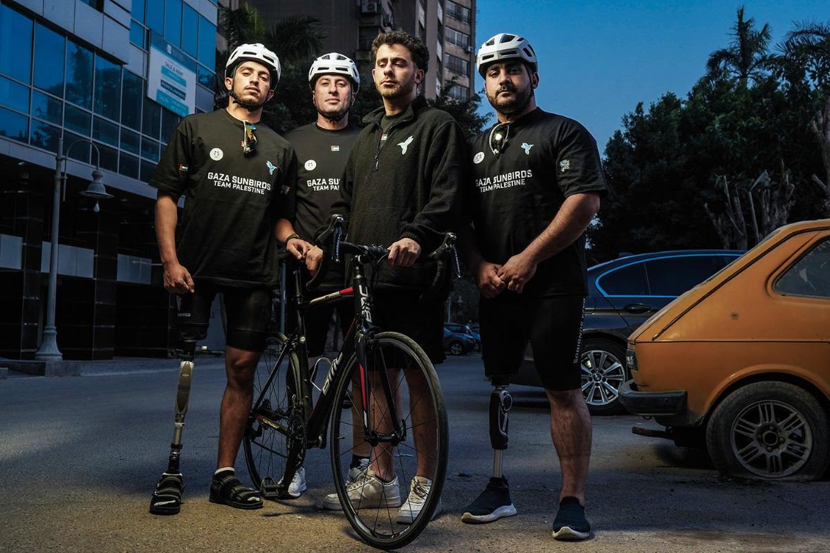 Gaza para-cyclists bring hope and aid to their community