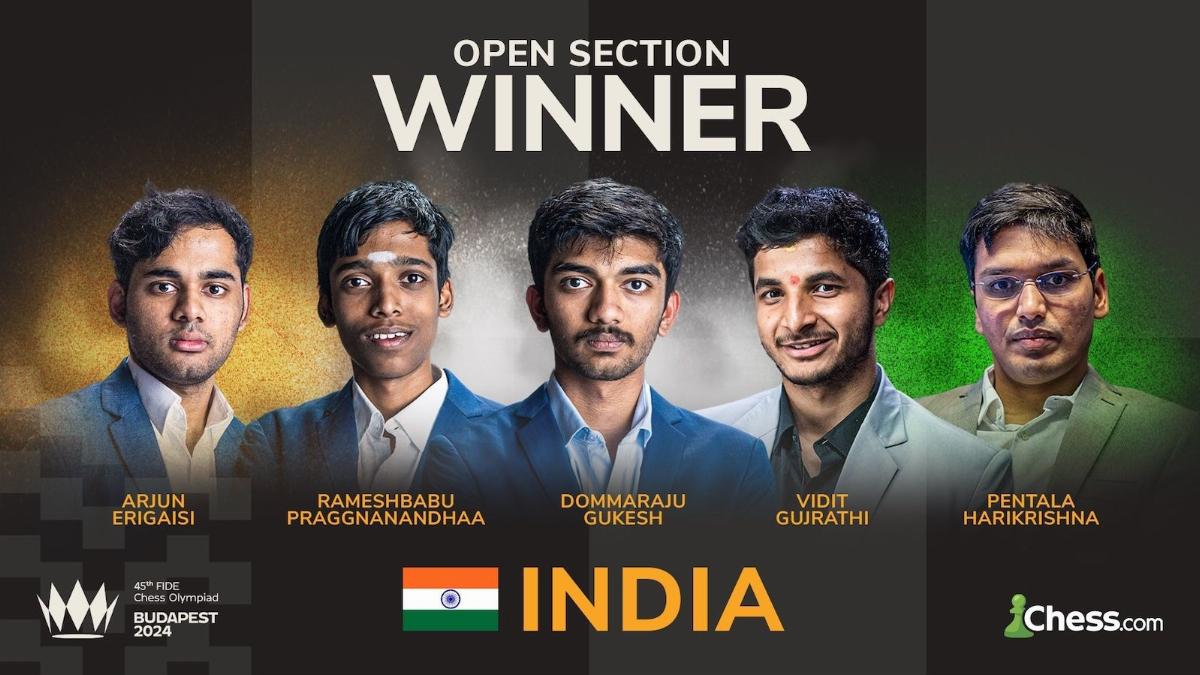 India secures historic double gold at FIDE Chess Olympiad 2024