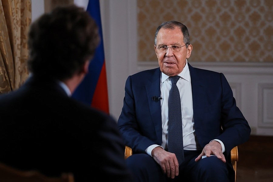 Russia must use 'any means' to avoid defeat, Lavrov tells Tucker Carlson